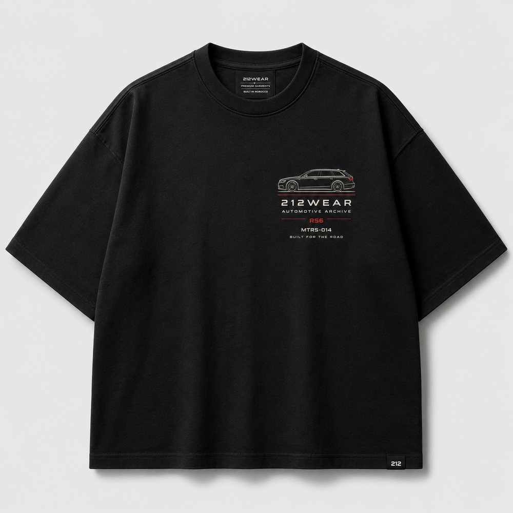 212WEAR Automotive Audi RS6 Premium Oversized T-Shirt