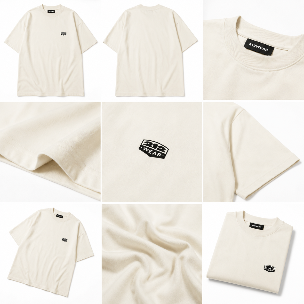 212WEAR Essentials Tee – Cream