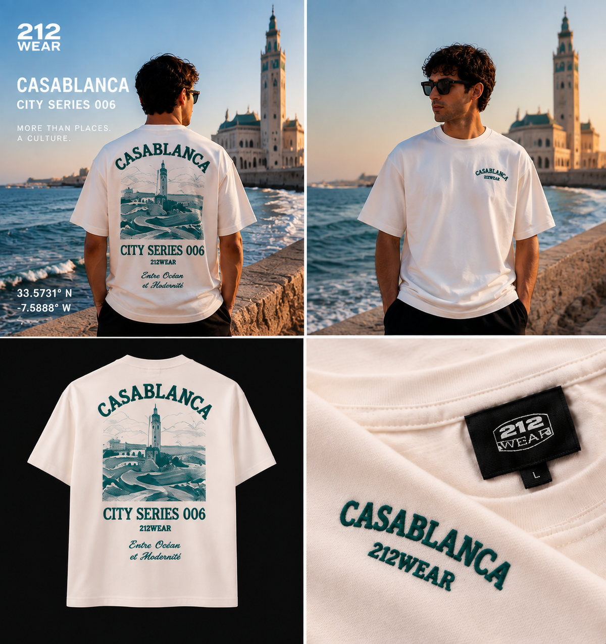212WEAR City Series 006 – Casablanca Premium Oversized T-Shirt