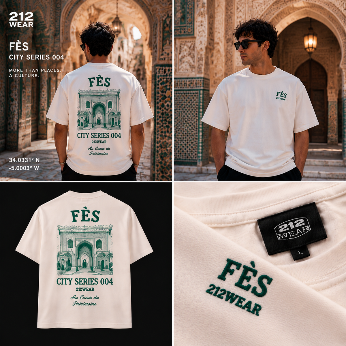 212WEAR City Series 004 – Fès Premium Oversized T-Shirt