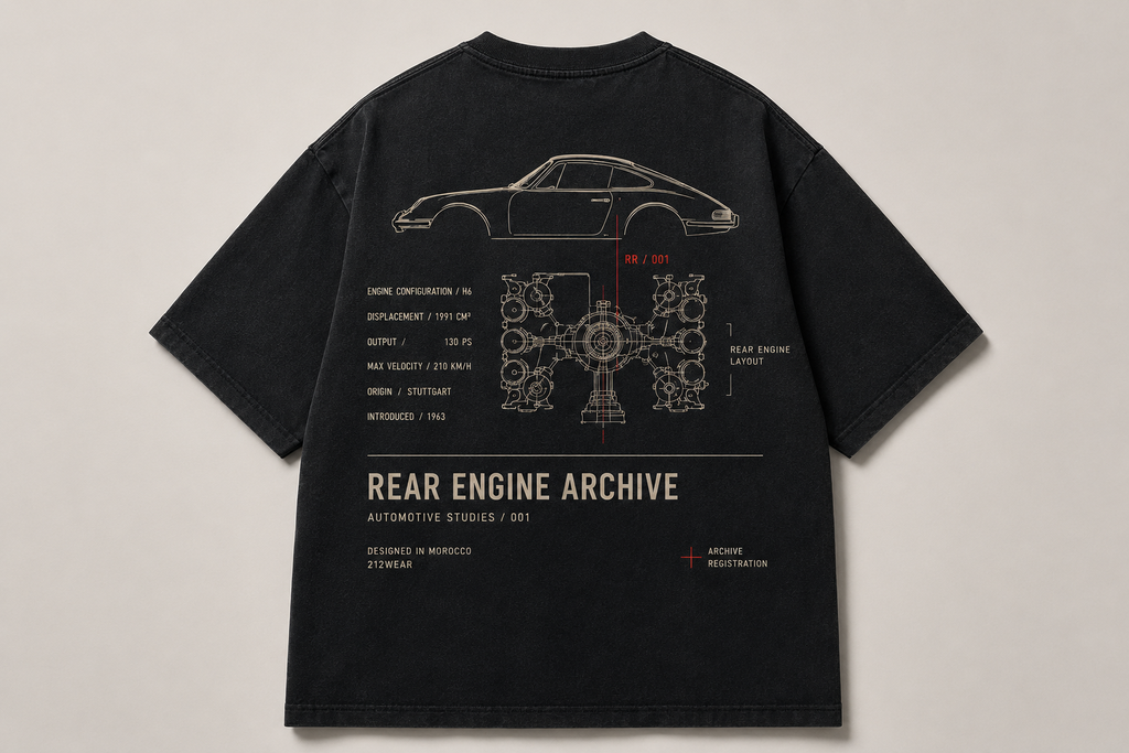 212WEAR Porsche 911 — T-Shirt Oversize Premium