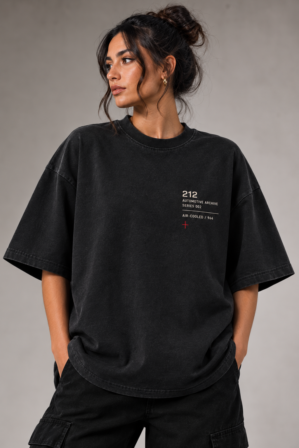 212WEAR Automotive Porsche 964 Premium Oversized T-Shirt