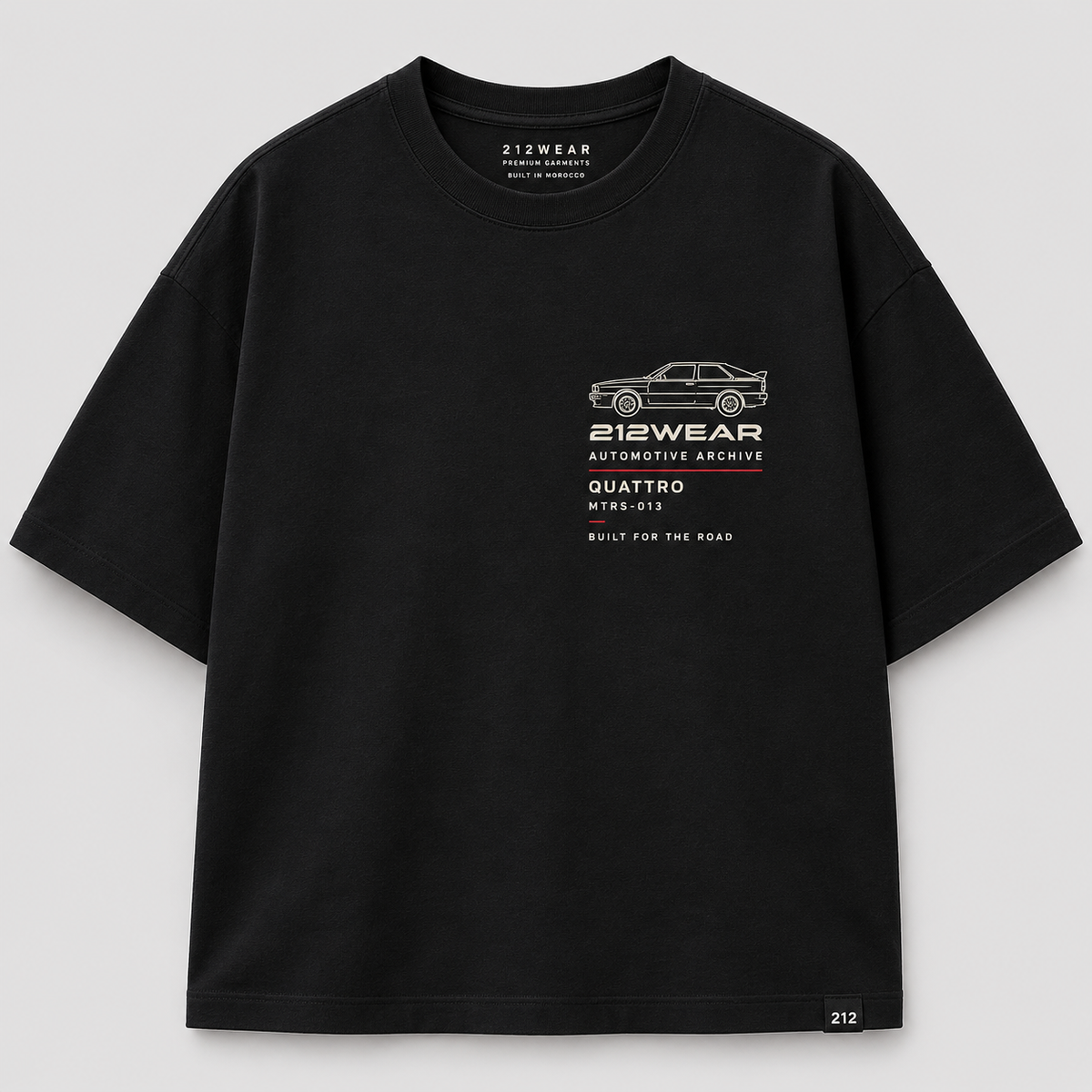 212WEAR Automotive Audi Quattro Premium Oversized T-Shirt