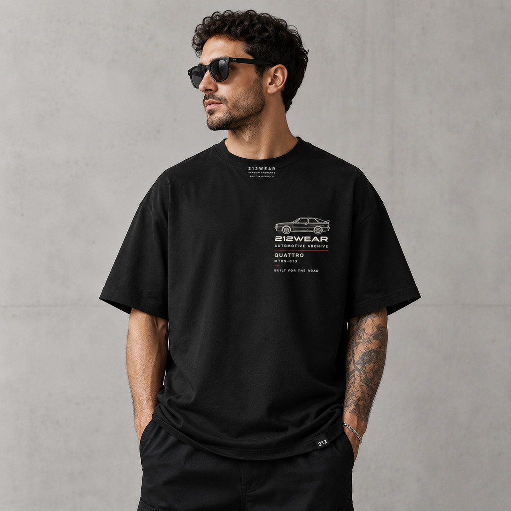 212WEAR Automotive Audi Quattro Premium Oversized T-Shirt