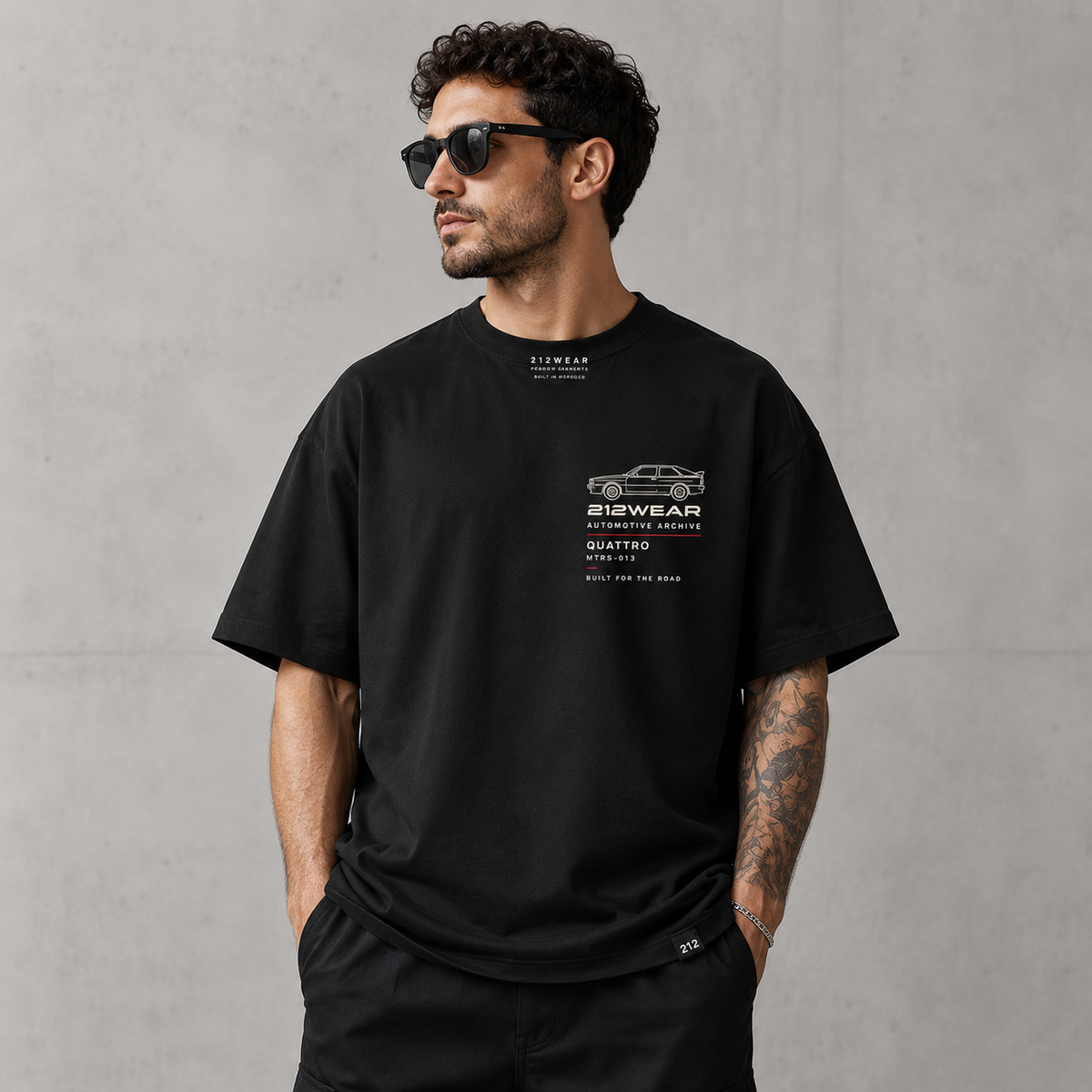 212WEAR Automotive Audi Quattro Premium Oversized T-Shirt
