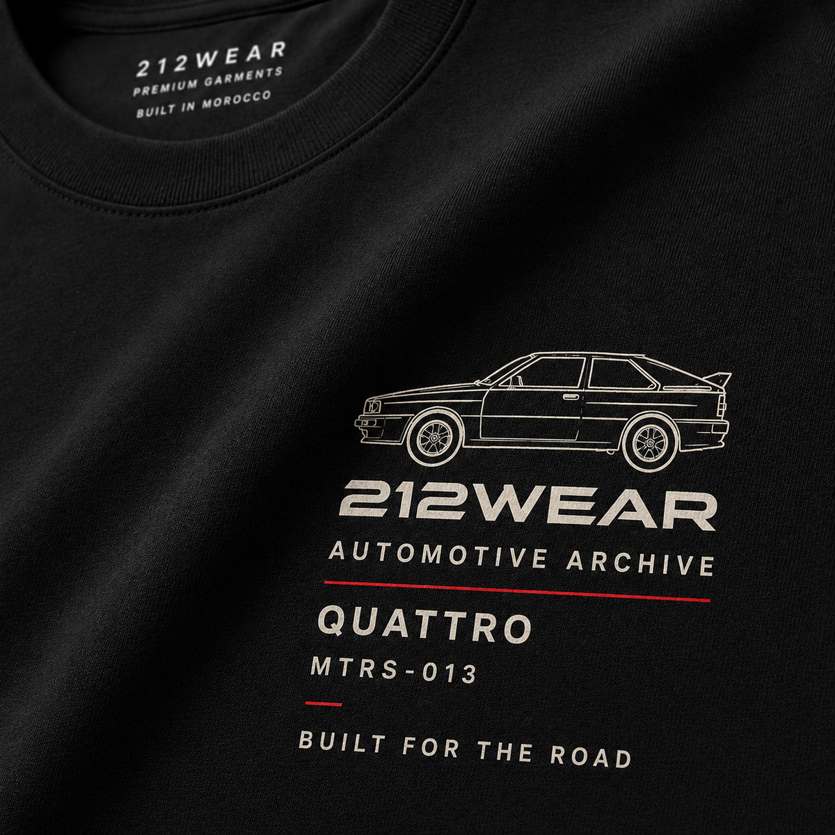 212WEAR Automotive Audi Quattro Premium Oversized T-Shirt