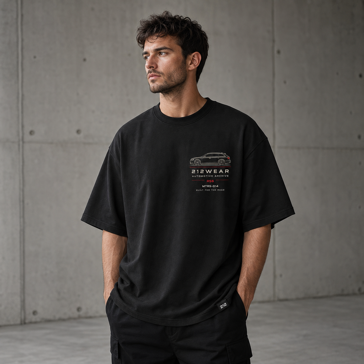 212WEAR Automotive Audi RS6 Premium Oversized T-Shirt