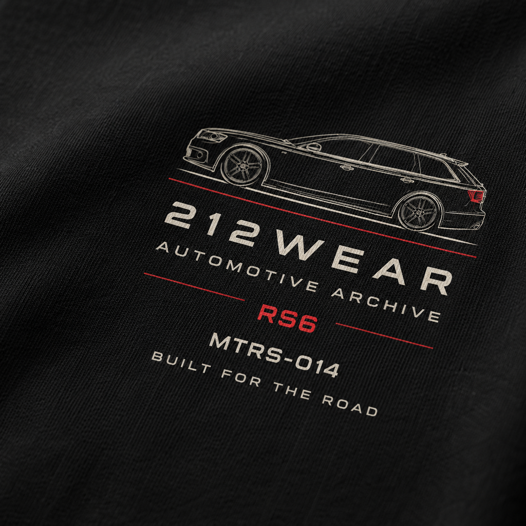 212WEAR Automotive Audi RS6 Premium Oversized T-Shirt