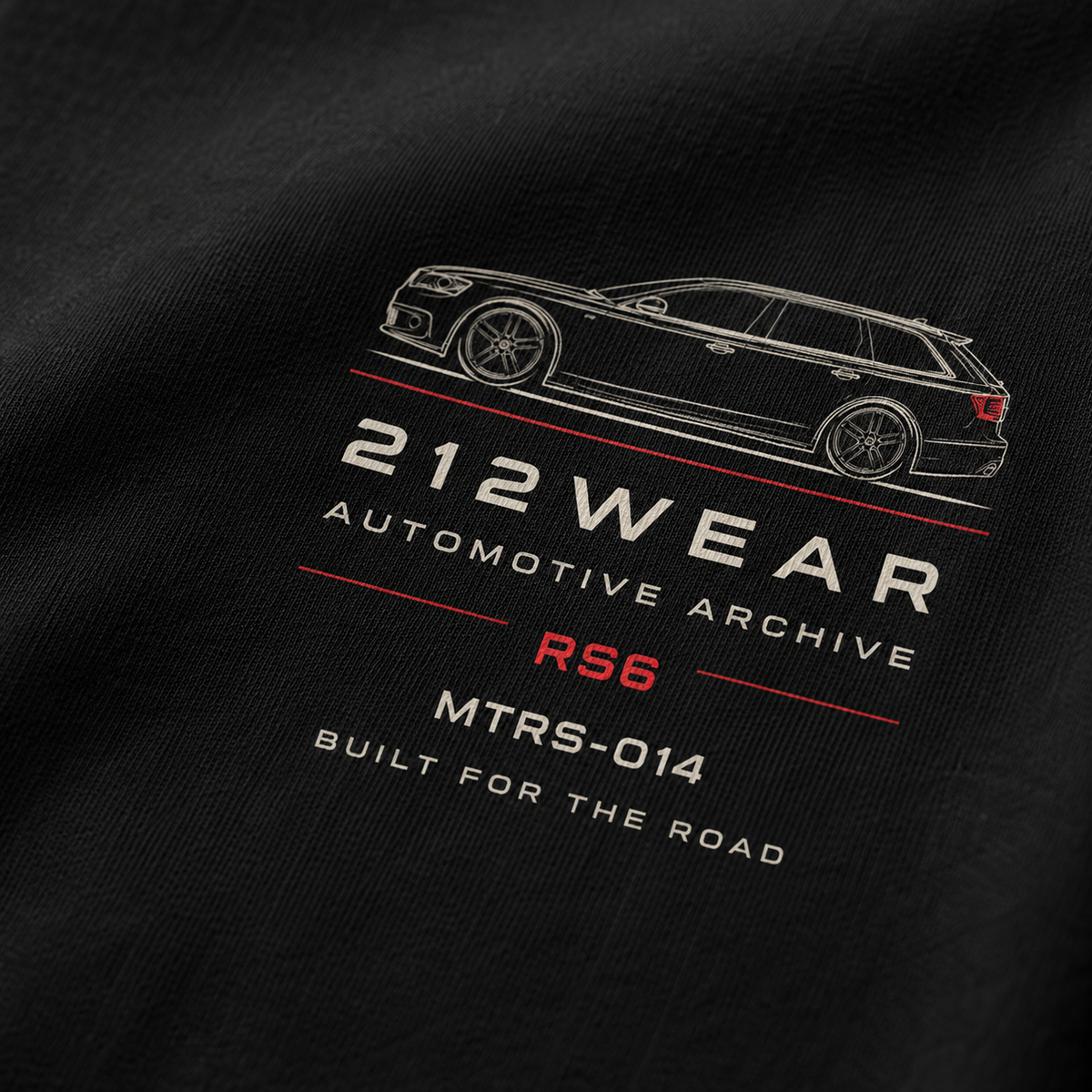 212WEAR Automotive Audi RS6 Premium Oversized T-Shirt