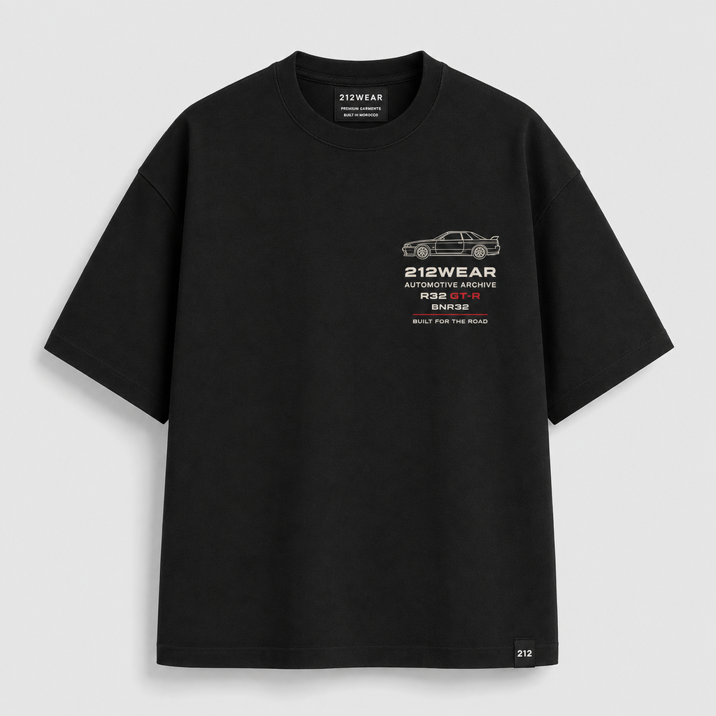 212WEAR Automotive Nissan R32 GT-R Premium Oversized T-Shirt