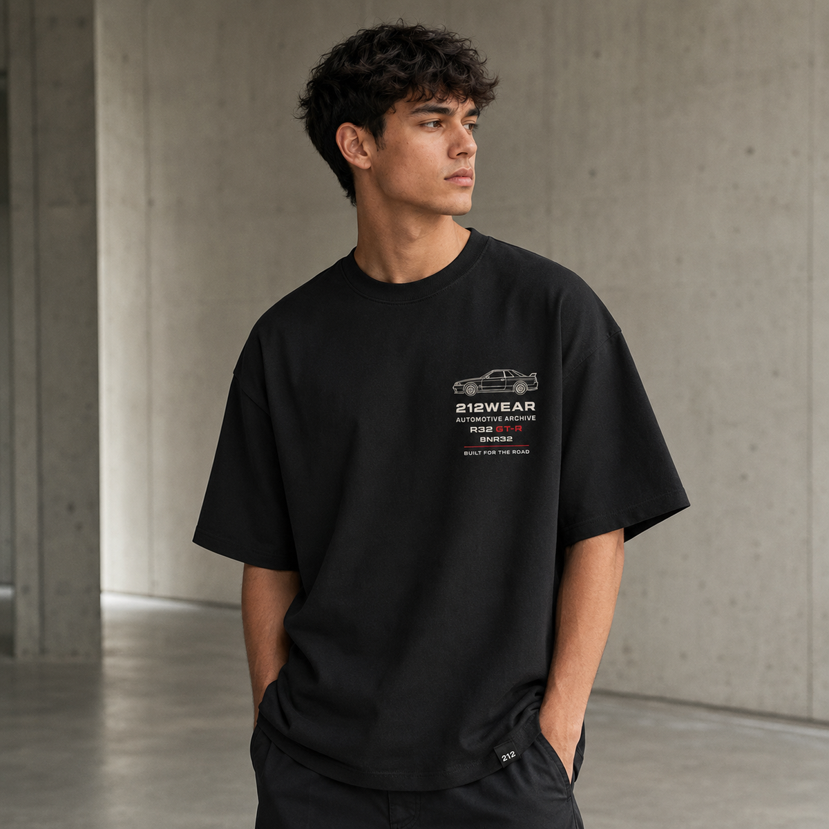 212WEAR Automotive Nissan R32 GT-R Premium Oversized T-Shirt