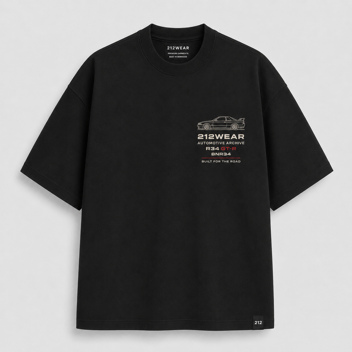 212WEAR Automotive Nissan R34 GT-R Premium Oversized T-Shirt