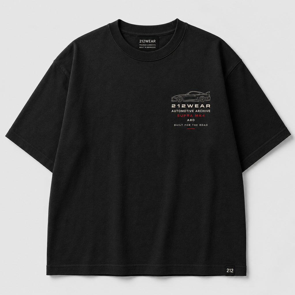 212WEAR Automotive Toyota Supra MK4 Premium Oversized T-Shirt