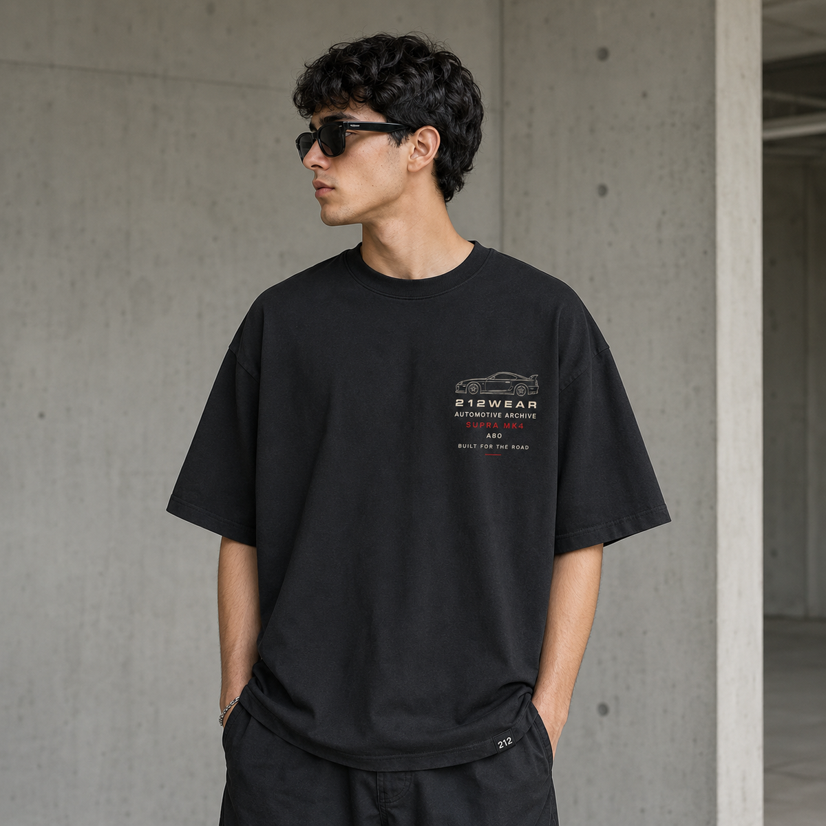 212WEAR Automotive Toyota Supra MK4 Premium Oversized T-Shirt