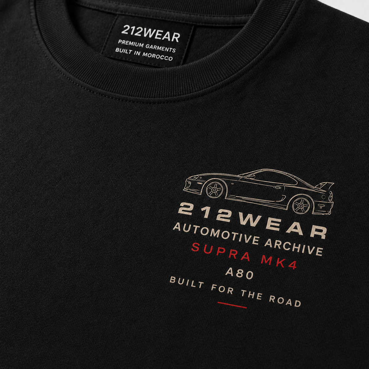 212WEAR Automotive Toyota Supra MK4 Premium Oversized T-Shirt