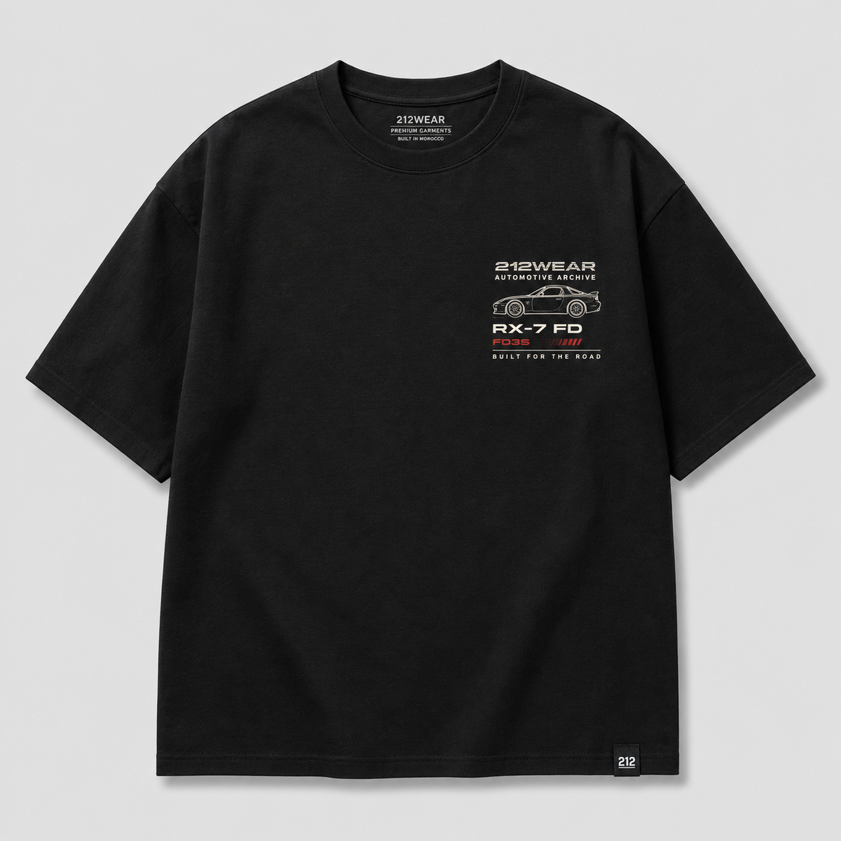212WEAR Automotive Mazda RX-7 FD Premium Oversized T-Shirt