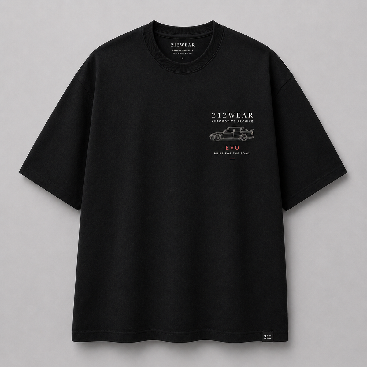 212WEAR Automotive Mitsubishi Evo Premium Oversized T-Shirt