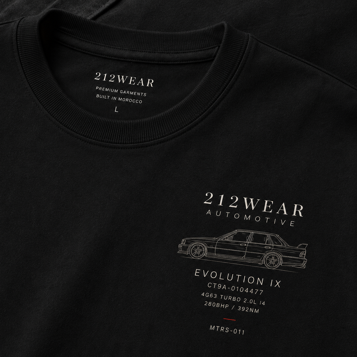 212WEAR Automotive Mitsubishi Evo Premium Oversized T-Shirt