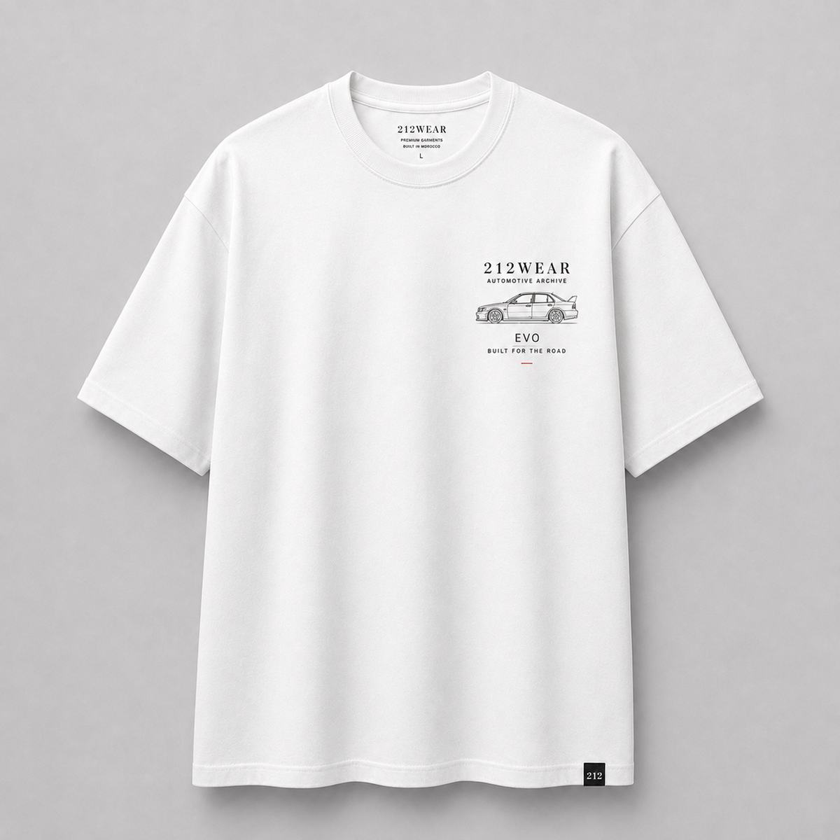 212WEAR Automotive Mitsubishi Evo Premium Oversized T-Shirt