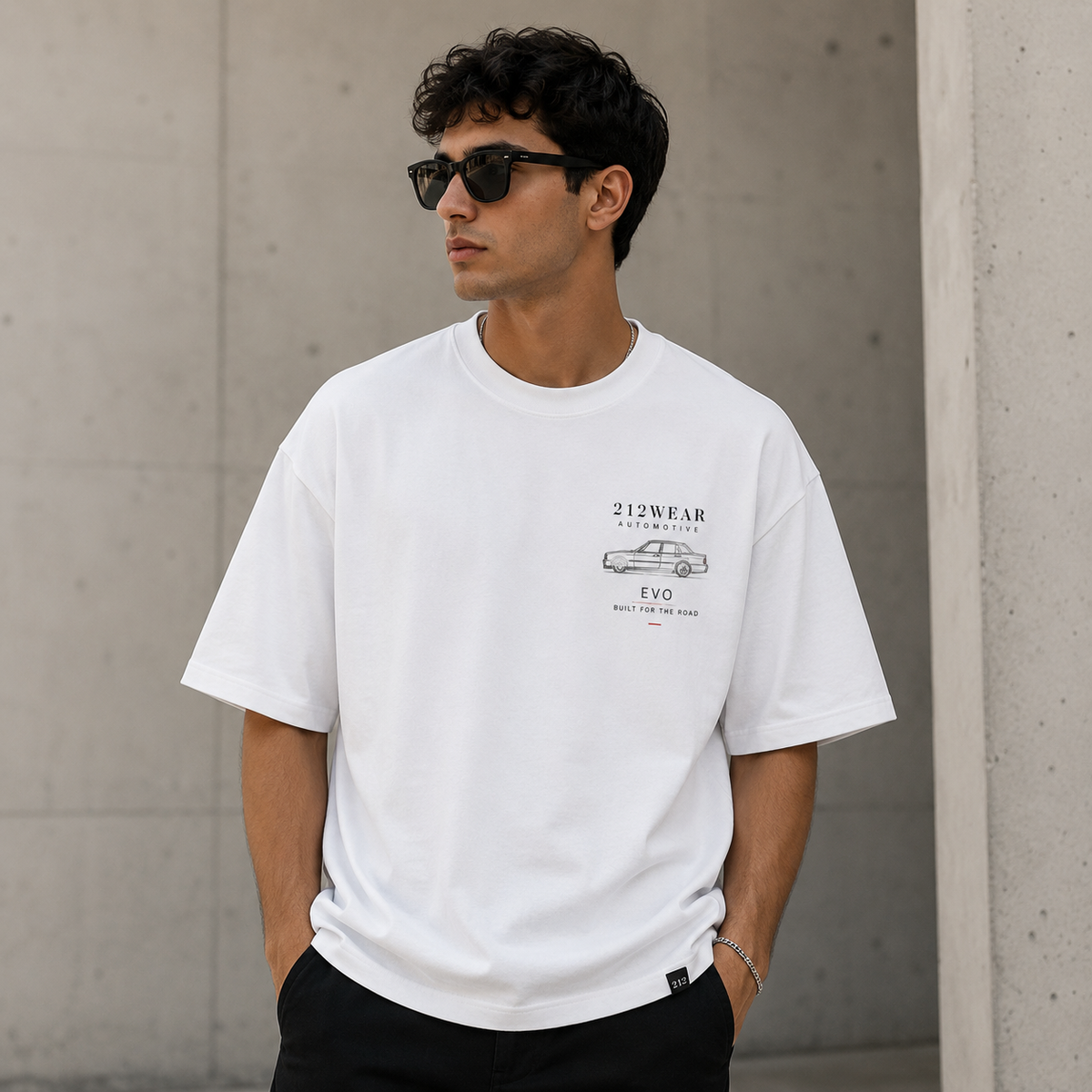 212WEAR Automotive Mitsubishi Evo Premium Oversized T-Shirt