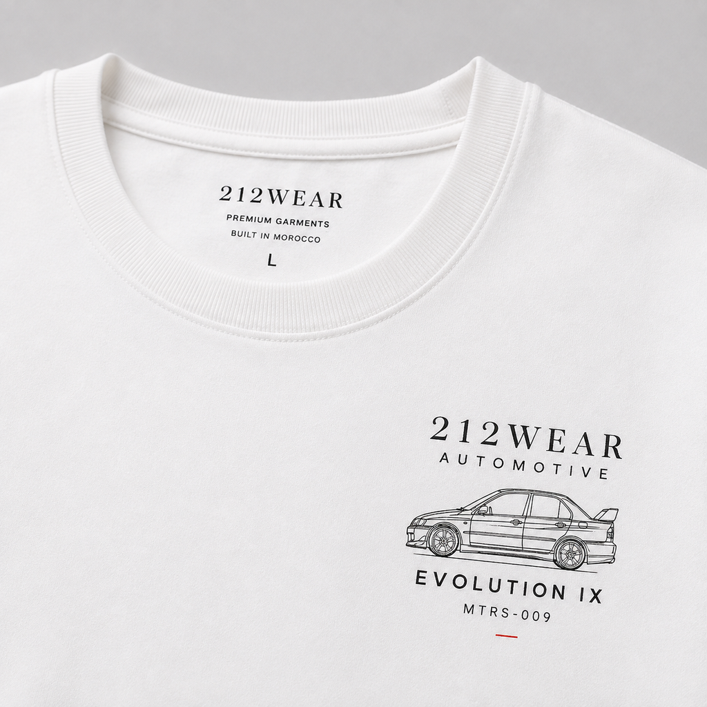 212WEAR Automotive Mitsubishi Evo Premium Oversized T-Shirt