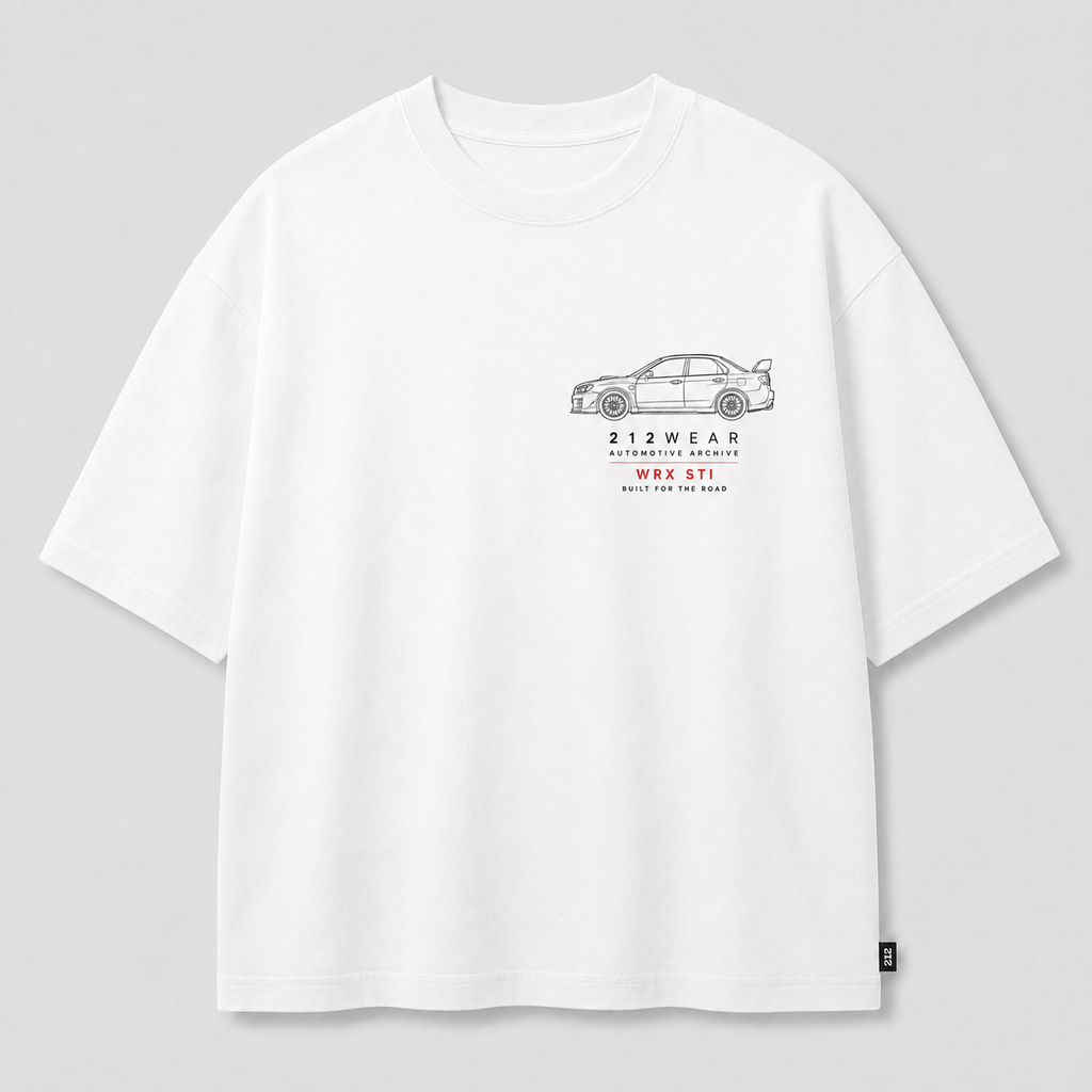 212WEAR Automotive Subaru WRX STI Premium Oversized T-Shirt