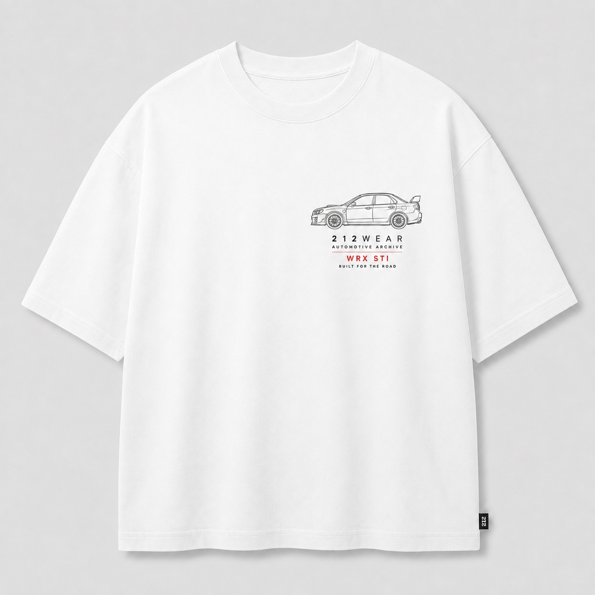 212WEAR Automotive Subaru WRX STI Premium Oversized T-Shirt