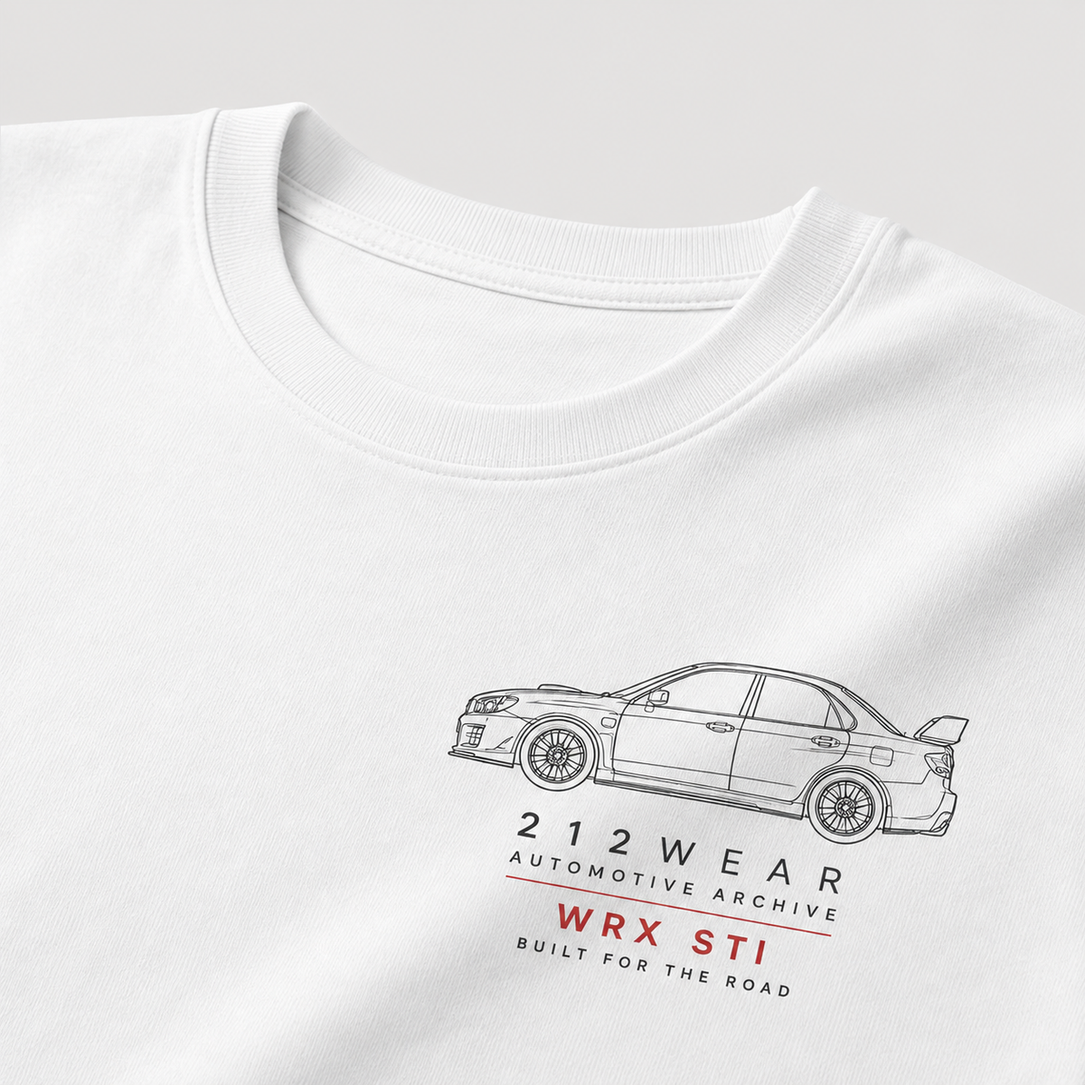 212WEAR Automotive Subaru WRX STI Premium Oversized T-Shirt