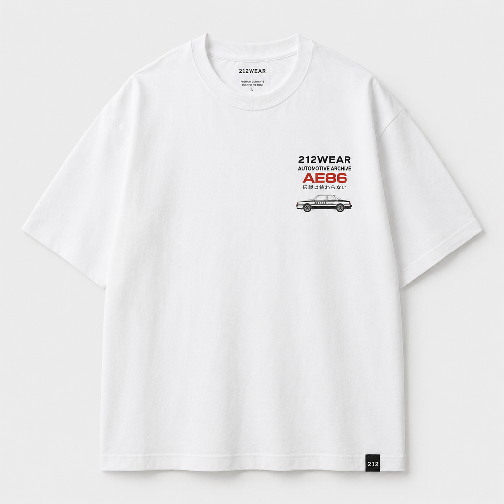 212WEAR Automotive Toyota AE86 Premium Oversized T-Shirt