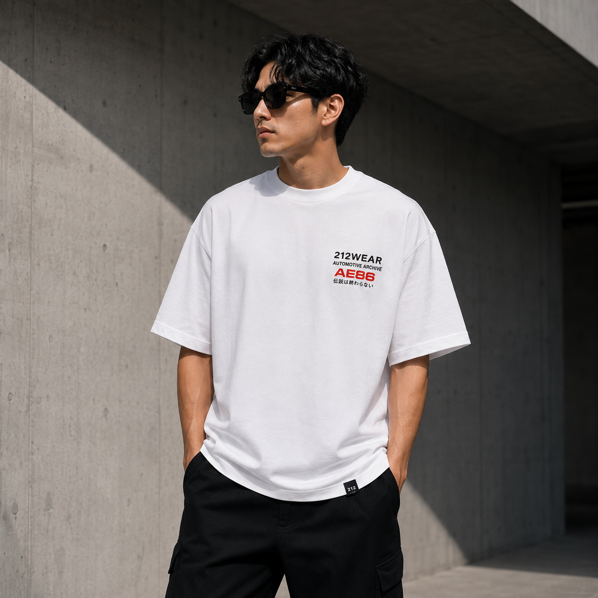 212WEAR Automotive Toyota AE86 Premium Oversized T-Shirt