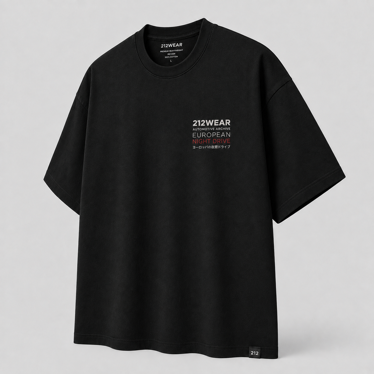 212WEAR Automotive European Night Drive Premium Oversized T-Shirt