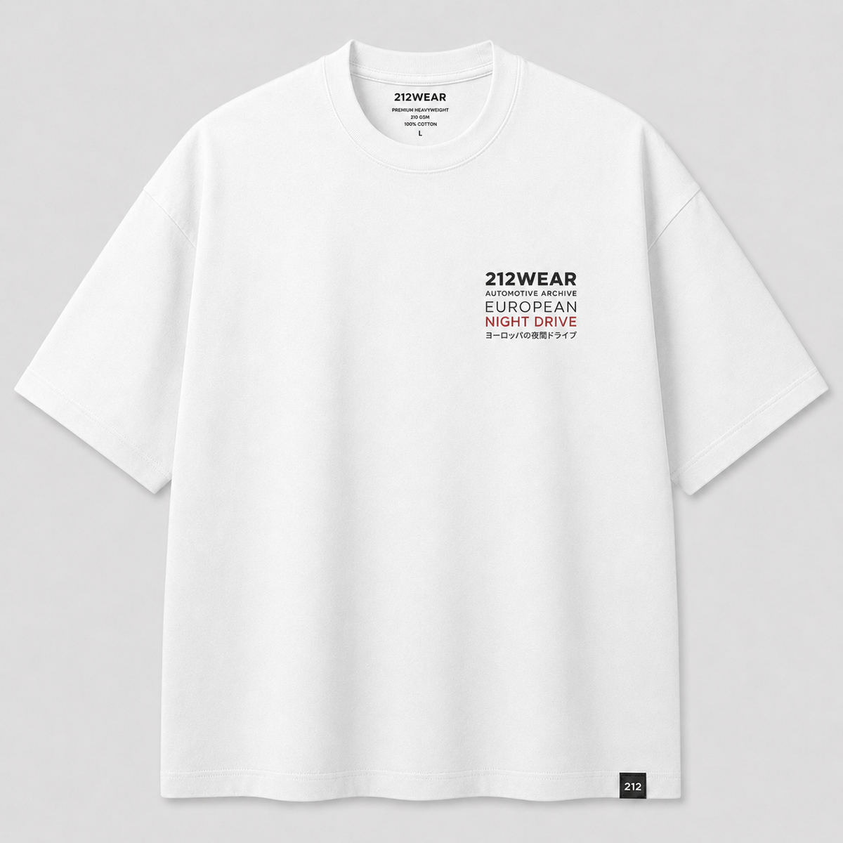 212WEAR Automotive European Night Drive Premium Oversized T-Shirt