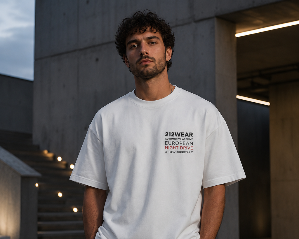 212WEAR Automotive European Night Drive Premium Oversized T-Shirt
