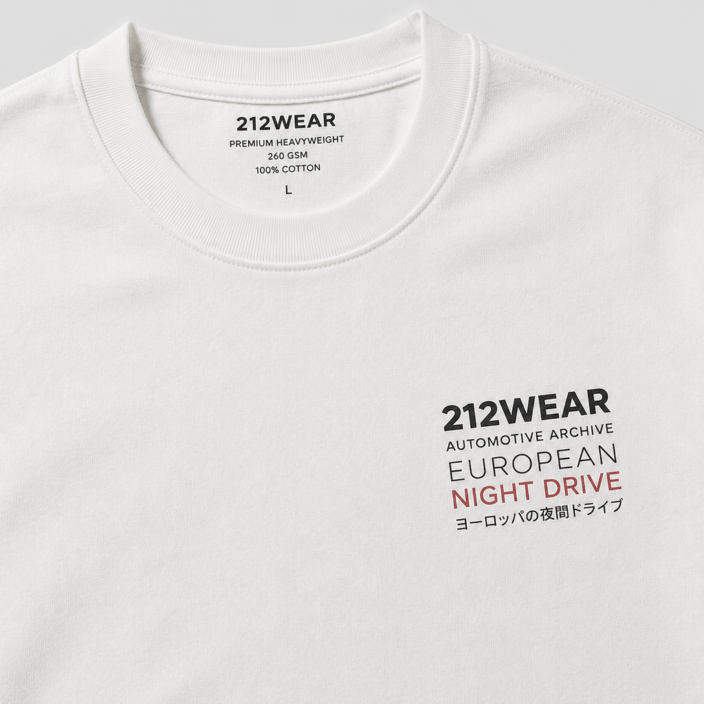 212WEAR Automotive European Night Drive Premium Oversized T-Shirt