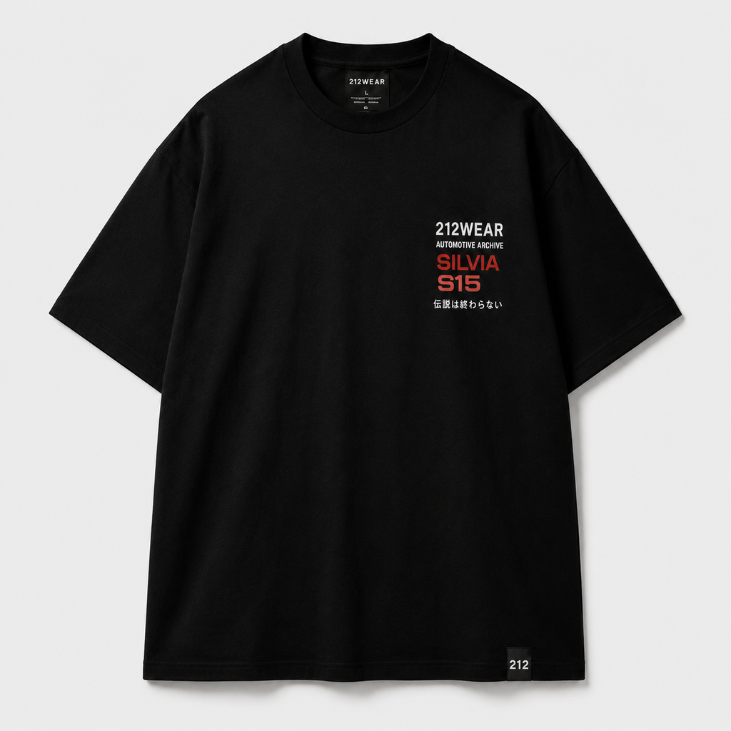 212WEAR Automotive Nissan Silvia S15 Premium Oversized T-Shirt