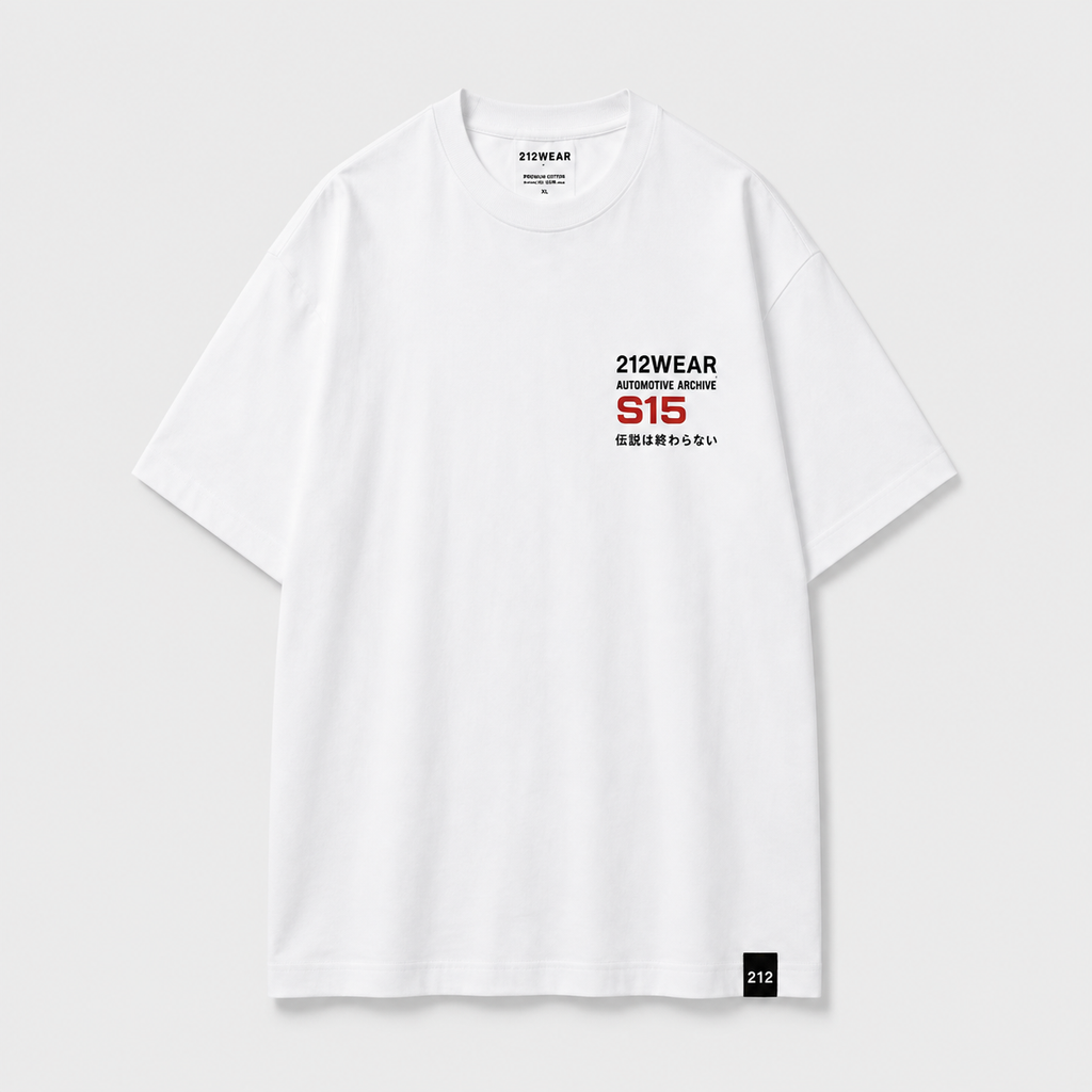 212WEAR Automotive Nissan Silvia S15 Premium Oversized T-Shirt