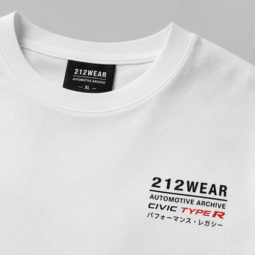 212WEAR Automotive Honda Civic Type R Premium Oversized T-Shirt