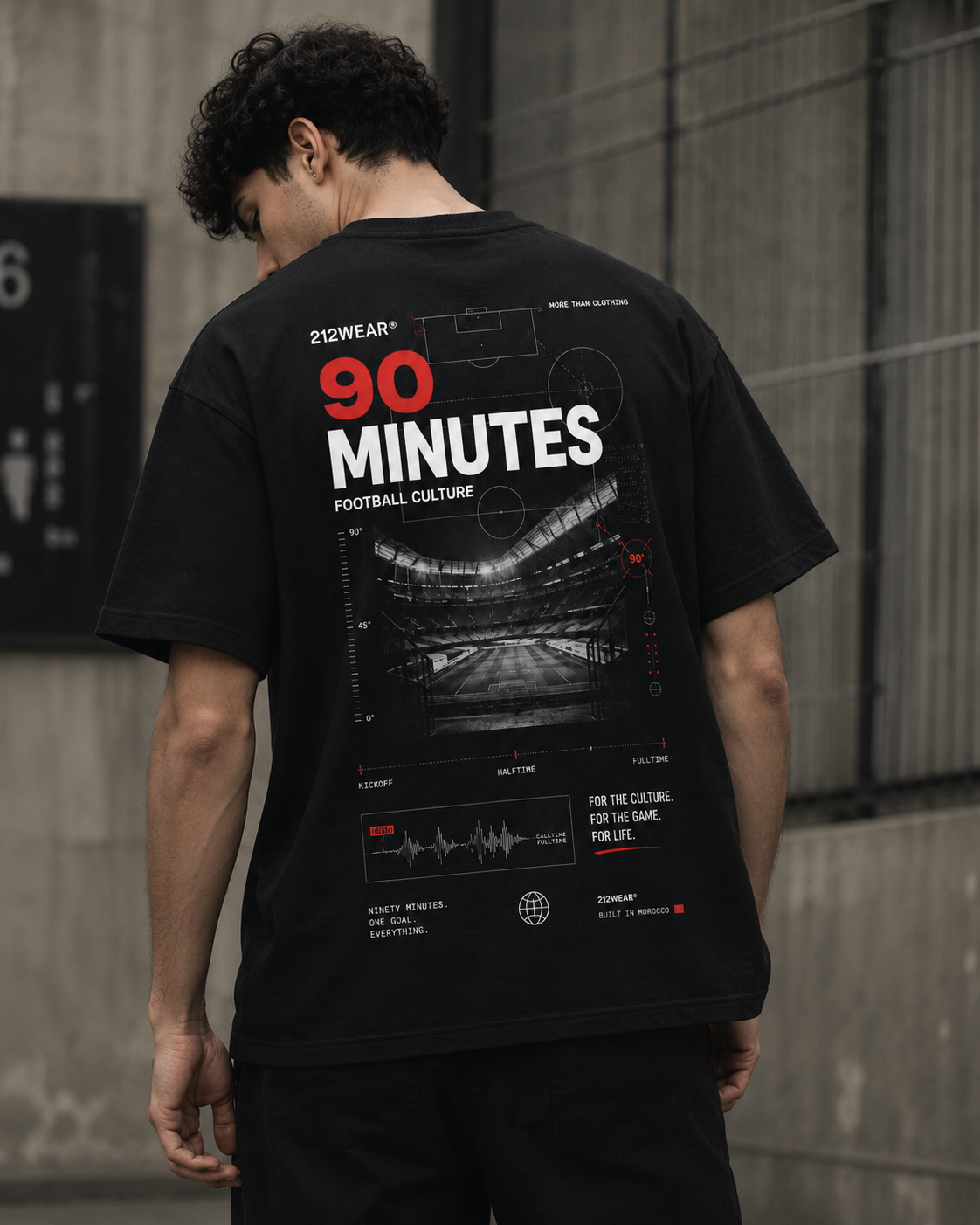 212WEAR 90 Minutes Premium Oversized T-Shirt
