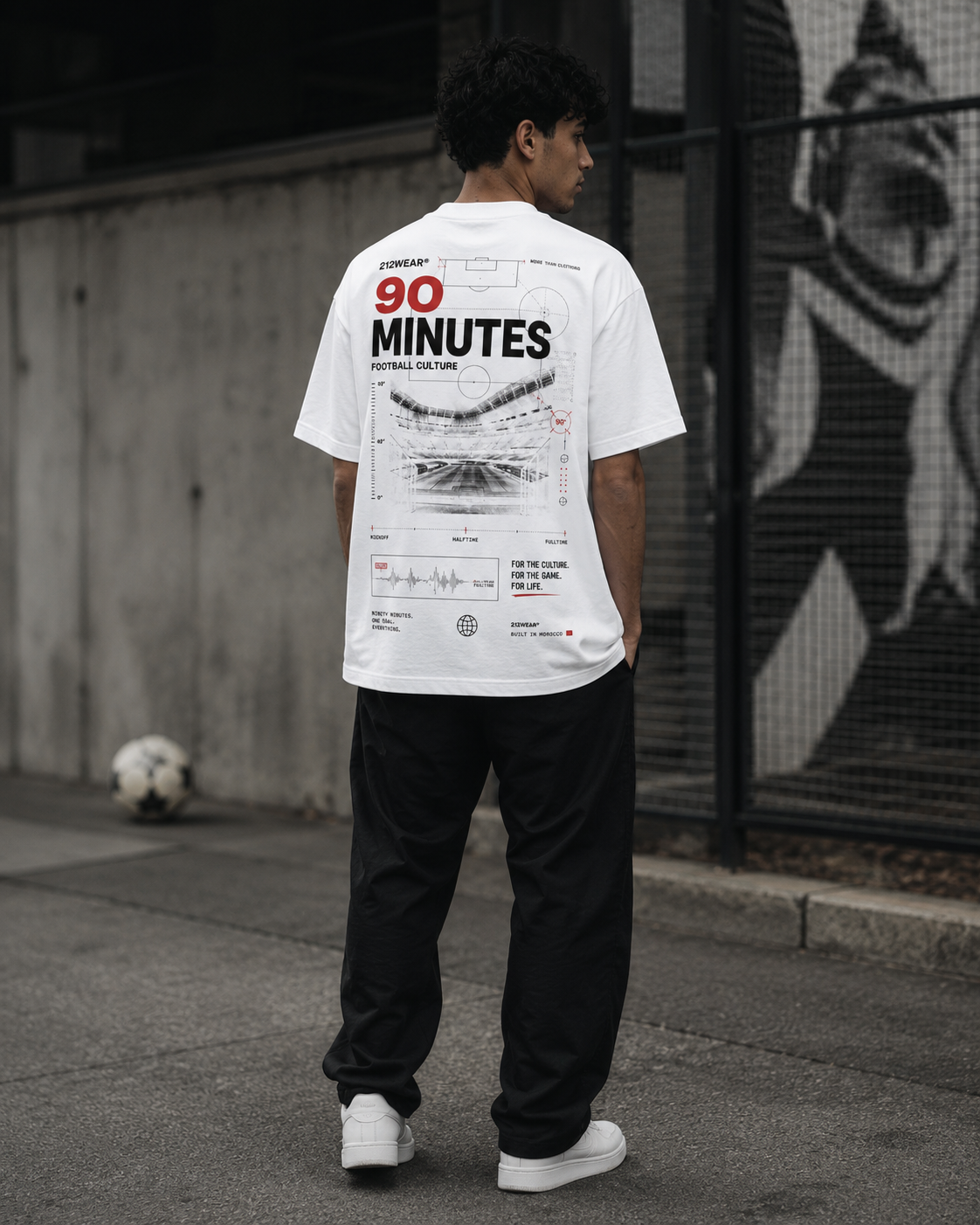 212WEAR 90 Minutes Premium Oversized T-Shirt