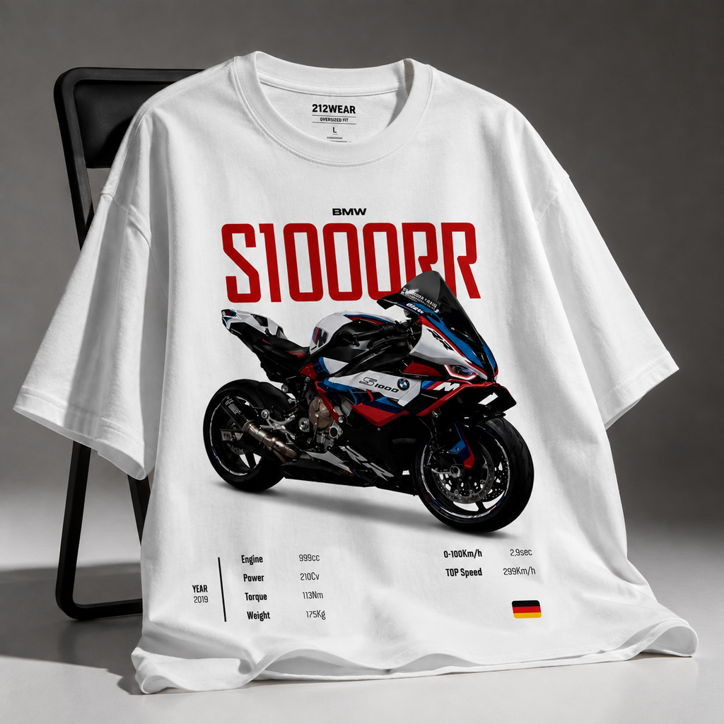 212WEAR Motorsport – BMW S1000RR Premium Oversized T-Shirt