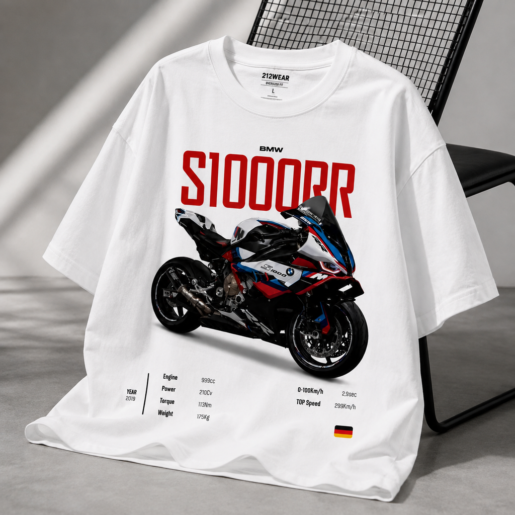 212WEAR Motorsport – BMW S1000RR Premium Oversized T-Shirt