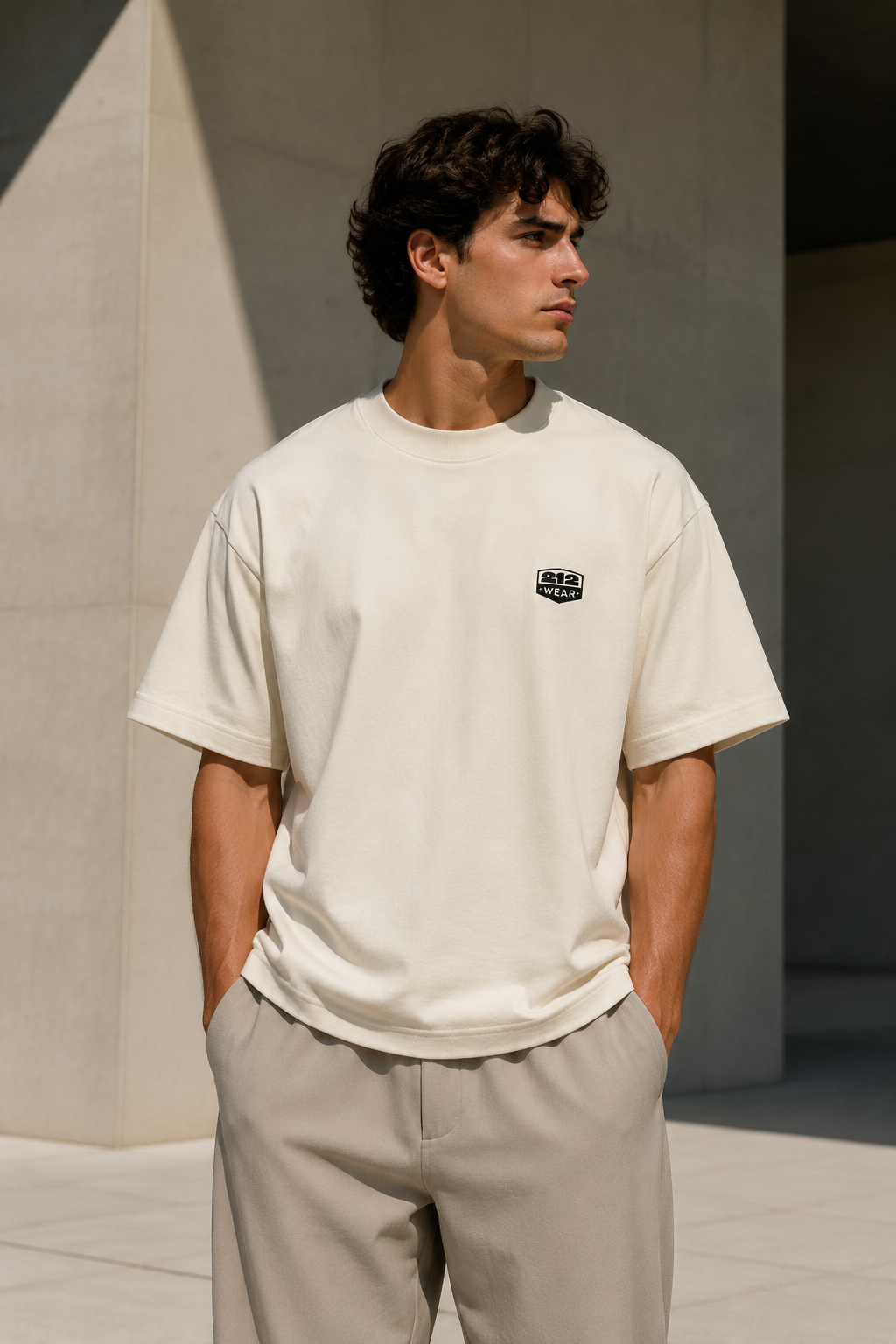 212WEAR Essentials Tee – Cream