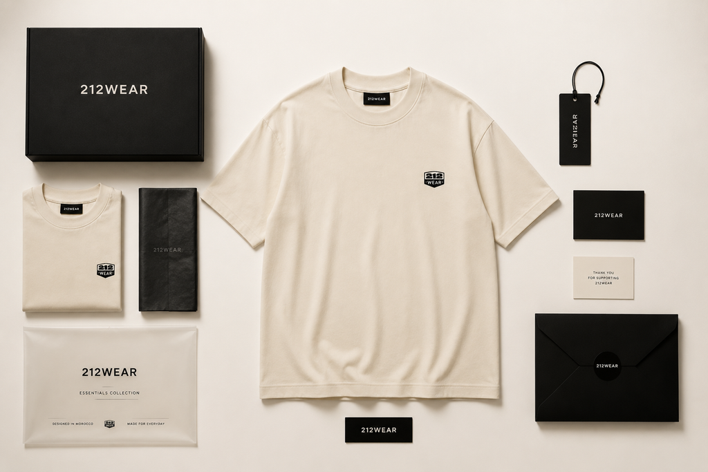 212WEAR Essentials Tee – Cream