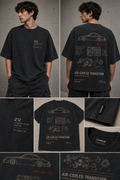 212WEAR Automotive Porsche 964 Premium Oversized T-Shirt