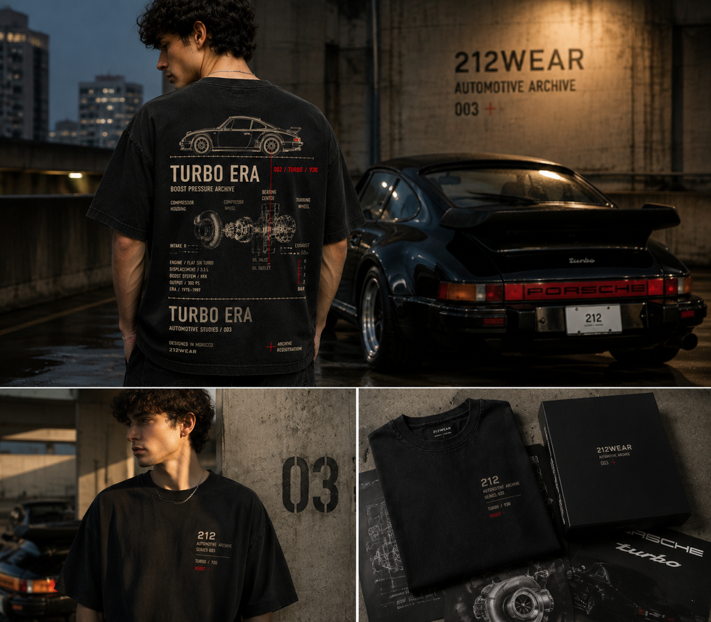 212WEAR Motorsport 003 – 930 Turbo Premium Oversized T-Shirt