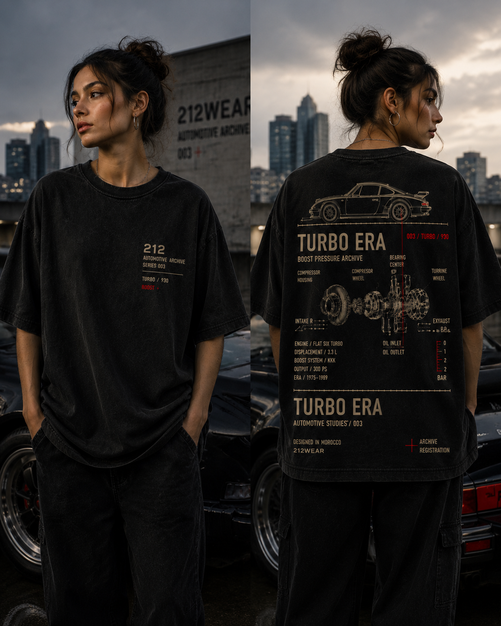 212WEAR Motorsport 003 – 930 Turbo Premium Oversized T-Shirt