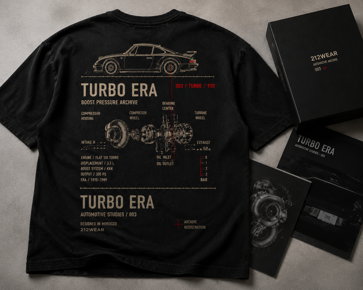 212WEAR Motorsport 003 – 930 Turbo Premium Oversized T-Shirt