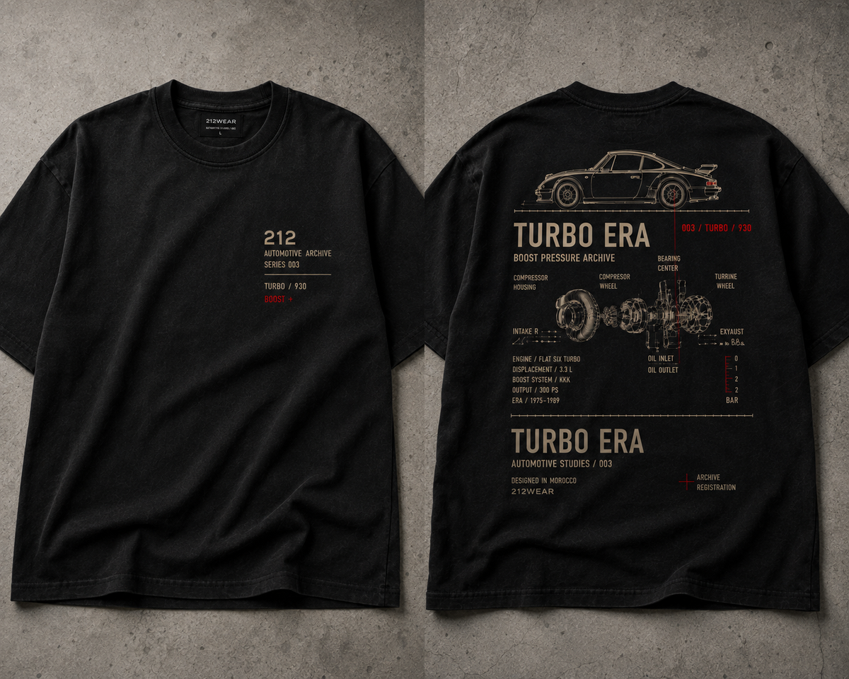 212WEAR Motorsport 003 – 930 Turbo Premium Oversized T-Shirt