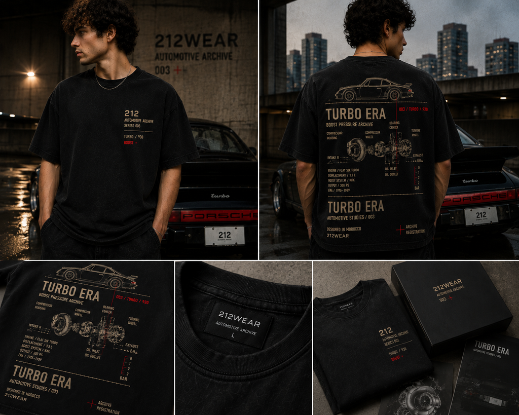 212WEAR Motorsport 003 – 930 Turbo Premium Oversized T-Shirt