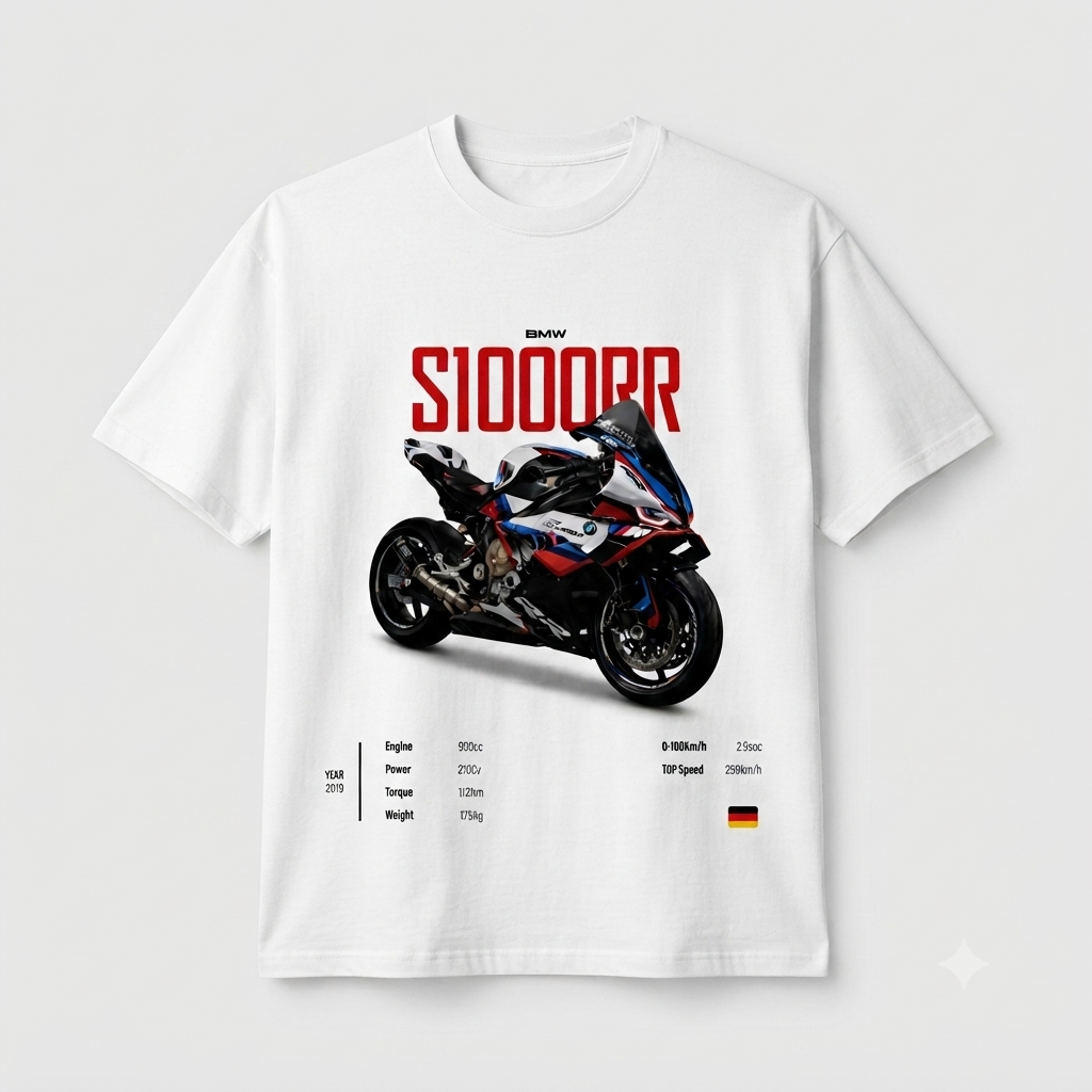 212WEAR Motorsport – BMW S1000RR Premium Oversized T-Shirt